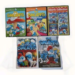 The Smurfs 5 DVDs A Christmas Carol True Blue Friends Smurfy Tales 4 In 1